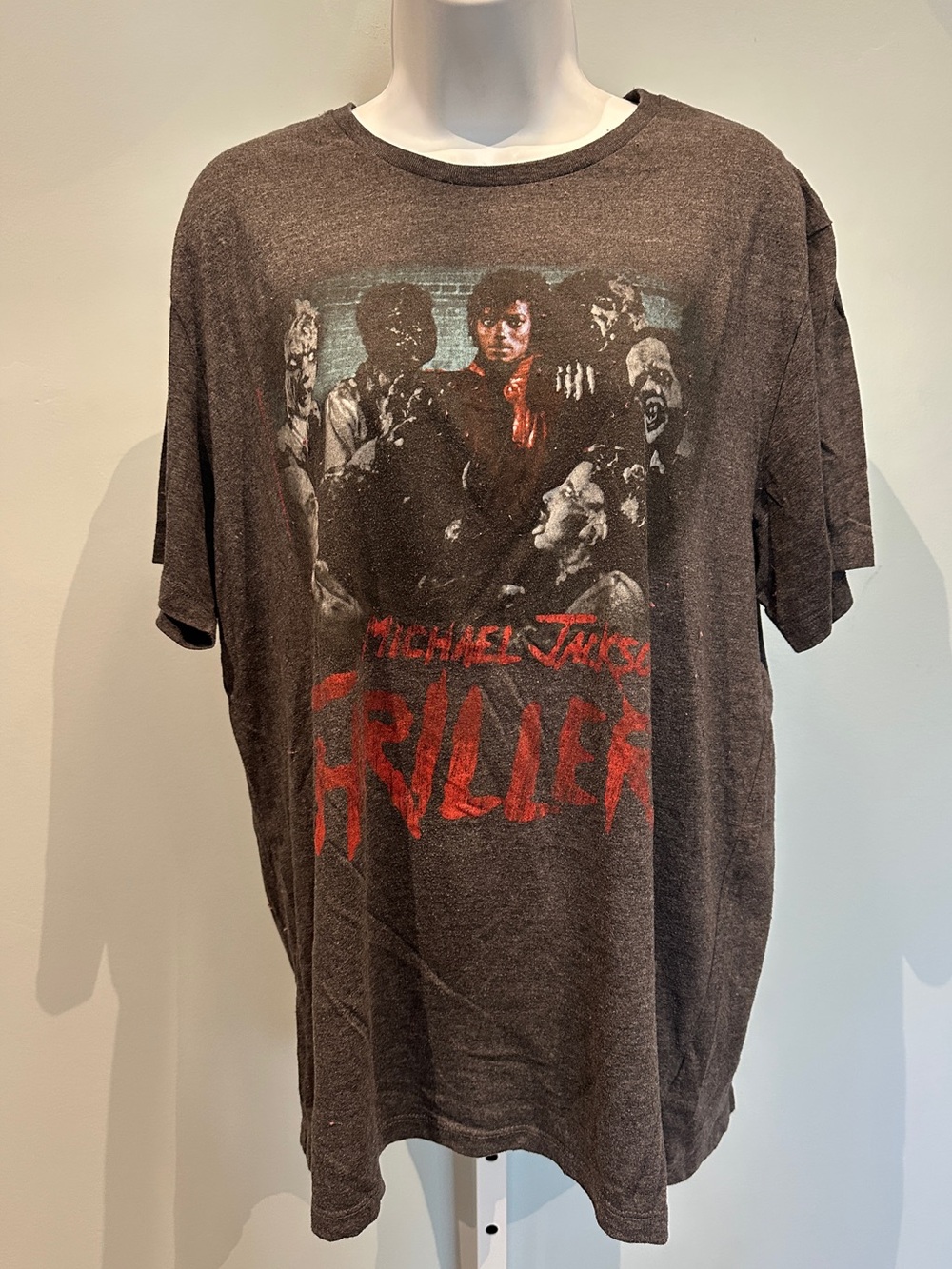 Michael Jackson Charcoal Grey Thriller Tee Shirt XLarge